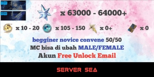 Gambar Product GACHA Starter READY Reroll Account [SEA] - 1