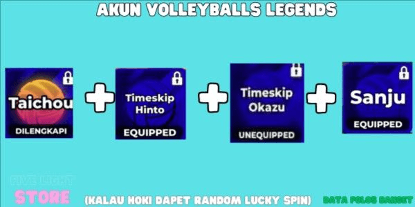 Gambar Product Time Skip Hinto [TSH]  +Time Skip Okazu [TSO] + Taichou + Sanju |LVL 15+|DATA POLOS +13 | INSTANT DELIVERY | NO SCRIPT | - Volleyball Legends - Akun