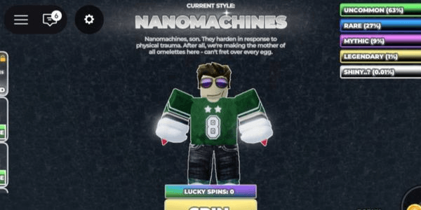 Gambar Product Akun Style NanoMachines | Untitled Boxing Game