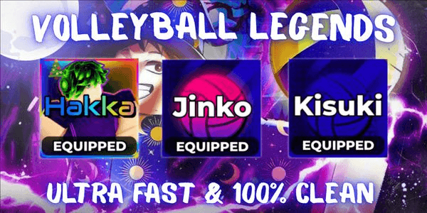 Gambar Product Akun 2 Secret + 1 Ultra Style (Hakka, Jinko & Kisuki) - Volleyball Legends