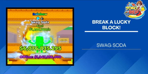 Rainbow Swag Soda (1.2m/s)