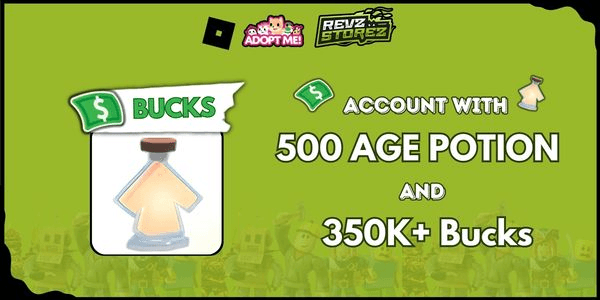 Gambar Product Adopt Me Account - Contains 500 Age Up Potions & 350k+ Bucks