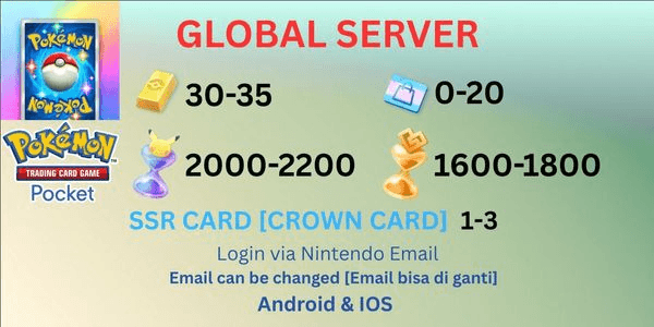 Gambar Product Account Pokemon TCG Pocket Series A [Global]