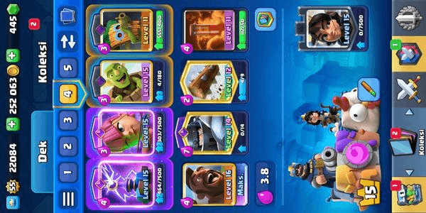 Gambar Product GOOD ACCOUNT | LEVEL 55 | TROPHY 10219 | 9 EVO CARDS | LEVEL KT 15 | GEMS 445 | CN FREE | SOLIH | ARENA 25 | EMOTE 47 | TRUSTED AND SECURE |