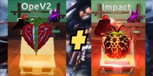 Akun Starter Fruit Battlegrounds - OpeV2 + Impact