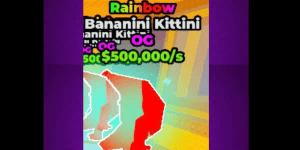 Super OG Bananini Kittini 500,000/s (Rainbow + OG Rarity) > Super OP brainrot (good for flex & collectors) 500k/s OG break a lucky block roblox