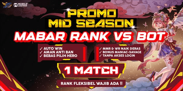 Gambar Product MABAR RANK VS BOT (AUTO WIN)