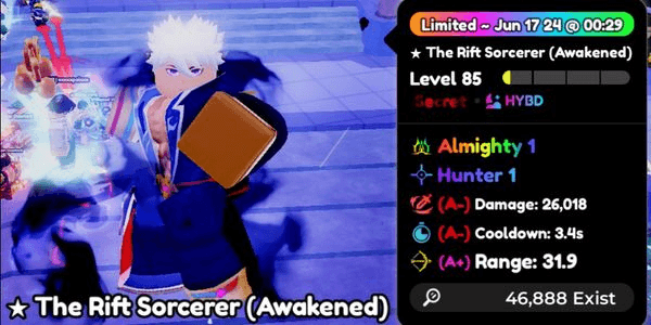 Gambar Product The Rift Sorcerer (Awakened)/Gojo Evo Almighty Double Trait