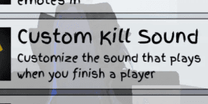 Custom Kill Sound