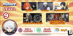 Asia | JY27 LV9 | Orphie + Lycaon + The Restrained + Harumasa + Random five-star character | Email acc | Zenless Zone Zero