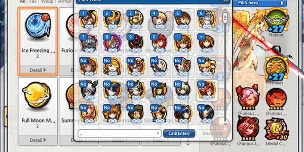 Gambar Product Akun Lost Saga Orign Hero Permanen Banyak Murah Meriah