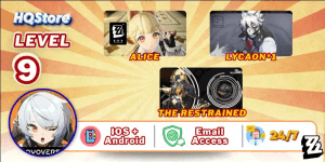 Asia | Male JY12 LV9 | Alice + Lycaon*1 + The Restrained | Email account | Zenless Zone Zero