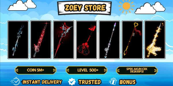 Gambar Product Akun level 100 Ethereal Prism Rod