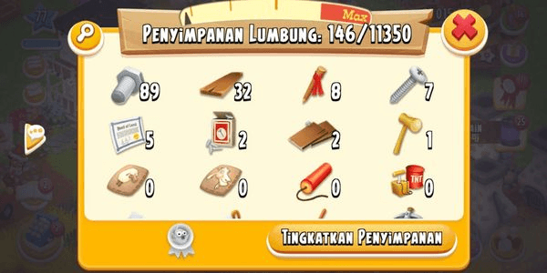 Gambar Product Level 75 | Barn Storage 11000 | Silo Storage 5000 | Coins 10m+