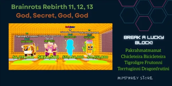 Brainrots Rebirth 11, 12, 13