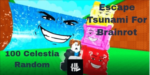 Gambar Product Akun Escape Tsunami For Brainrot Isi 100 Celestial Brainrot