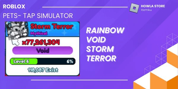 Gambar Product Rainbow Void Storm Terror (Mythic) | Roblox Tap Simulator