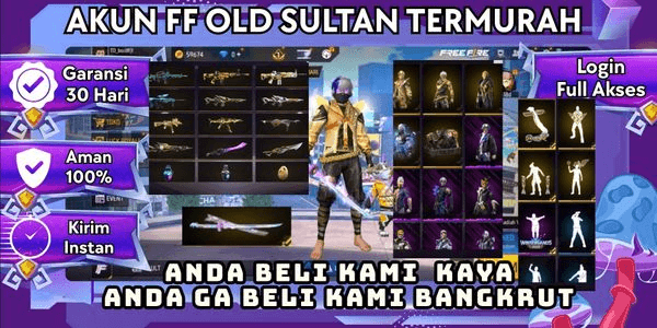 Gambar Product Akun Free Fire Sultan Murah Siap Pakai