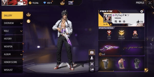 Gambar Product Cheap Quality Free Fire Account & Guaranteed