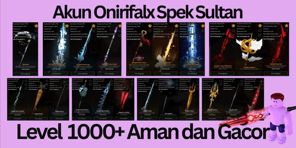 Gambar Product Onirifalx Account Spek Sultan Abis