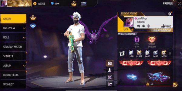 Gambar Product AKUN FF SG 2 TEROMPET & EVOUGUN ON AMAN ANTI HACK BACK BERGARANSI 1000% MURAH BANGET