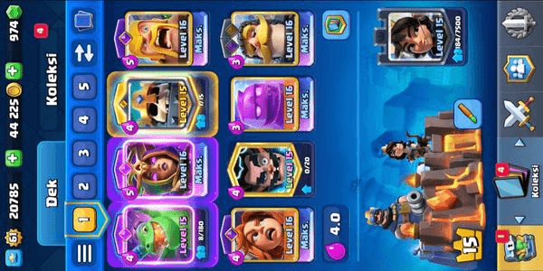 Gambar Product GOOD ACCOUNT | LEVEL 61 | TROPHY 8561 | 7 EVO CARDS | LEVEL KT 15 | GEMS 974 | CN 500 | नमस्ते | ARENA 22 | EMOTE 23 | TRUSTED AND SECURE