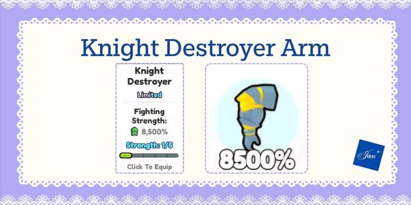Gambar Product Knight Destroyer Arm (8,500% Boost Strenght)