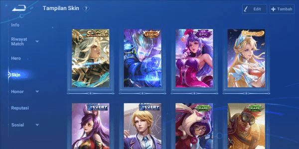 Gambar Product Akun Skin Legends + 1 Hero SNK