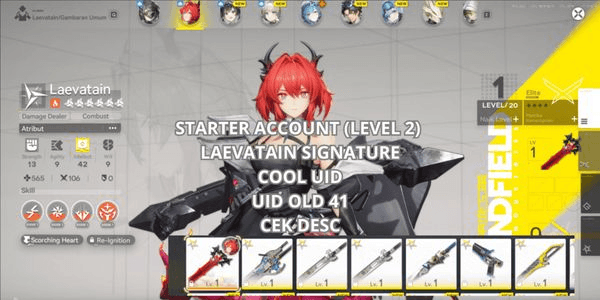 Gambar Product [ASIA] STARTER LAEVATAIN SIGNATARUE, UID OLD