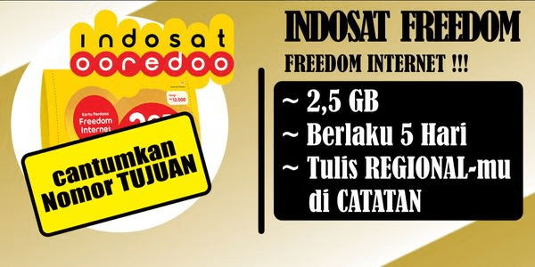Gambar Product Freedom Internet 2.5GB (5 Hari)