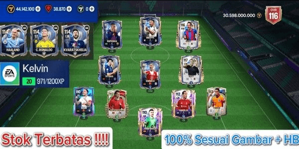 Gambar Product AKUN FC MOBILE SQUAD GG OVR 116 TERBATAS