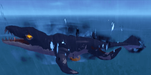 Big Mosasaur Shark
