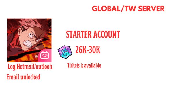 Gambar Product [Global/TW Server] Reroll Jujutsu Kaisen 26k-30k Cubes #1