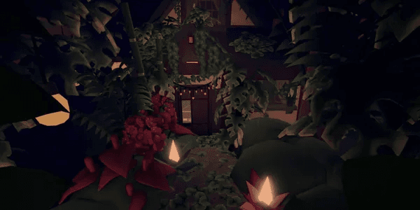 Dark forest house