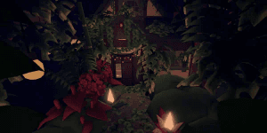 Dark forest house