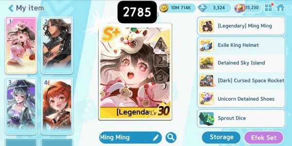 Gambar Product 2785 - GETRICH LEGENDARY ACCOUNT MING MING, LEGENDARY BLACK HORUS, LEGENDARY MOONLIGHT ELLIN, EVO MERIEL