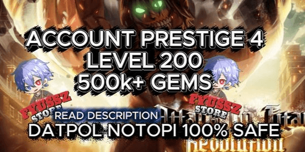 Gambar Product AOTR Account P4 Max level