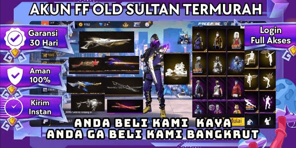 Gambar Product Akun FREE FIRE Ber SG Lobby Termurah