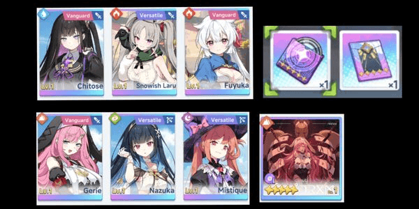 Gambar Product Starter Nazuka, Snowish Laru, Fuyuka, Chitose, Gerie+Sign, Mistique