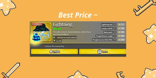 Gambar Product Lightning (Permanent)