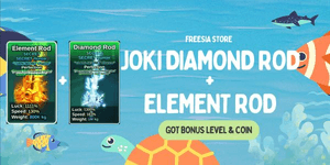 जोकि सेवा Element+Diamond Rod - Fish It!