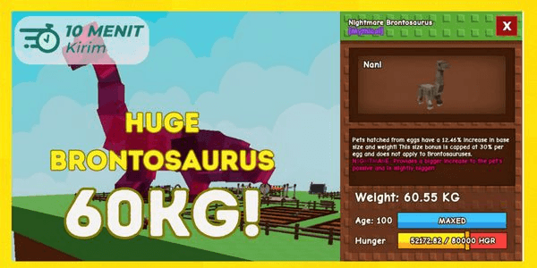 Gambar Product brontosaurus huge max age