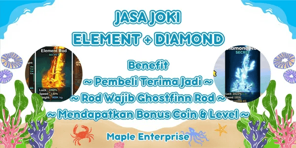 Joki Element Rod + Diamond Rod | Fish It!