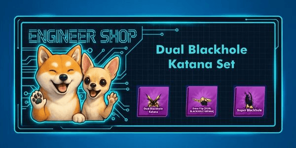 Gambar Product Dual Blackhole Katana set