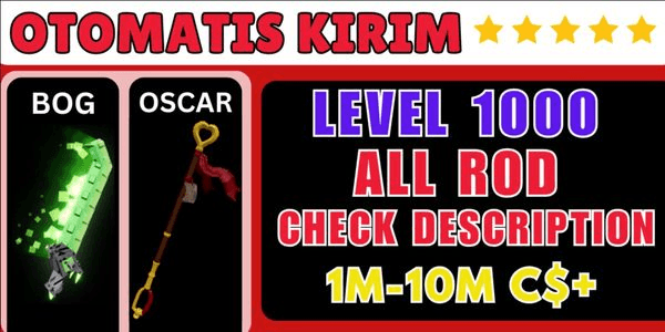 Gambar Product Akun / Account Fisch LEVEL 1000+ ALL ROD (in description)