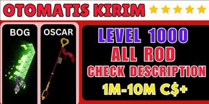 Akun / Account Fisch LEVEL 1000+ ALL ROD (in descripton)