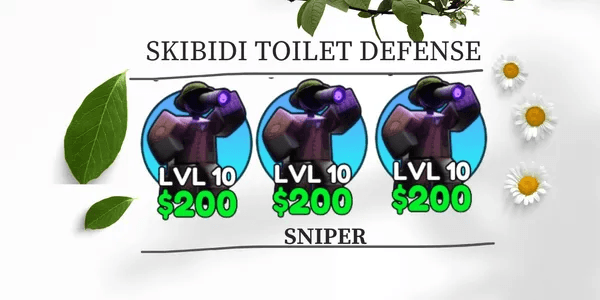 SNIPER -Skibidi tower defense (EXCLUSIVE)