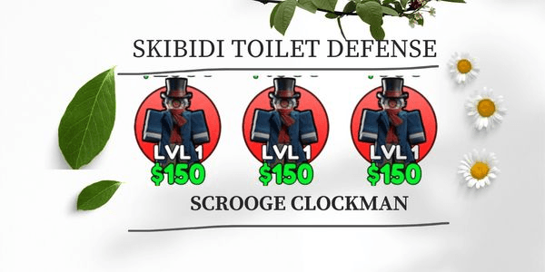 Gambar Product Scrooge Clockman -Skibidi tower defense (COSMIC)