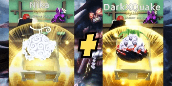 Akun Starter Fruit Battlegrounds - Nika + DarkXQuake
