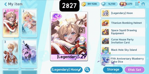 Gambar Product 2827 - AKUN GET RICH GG OP COSTUME LEGENDARY HOON CHRISTMAS, LEGENDARY SHASHA, LEGENDARY BLOOD CROW, EVO KIMOON, DLL